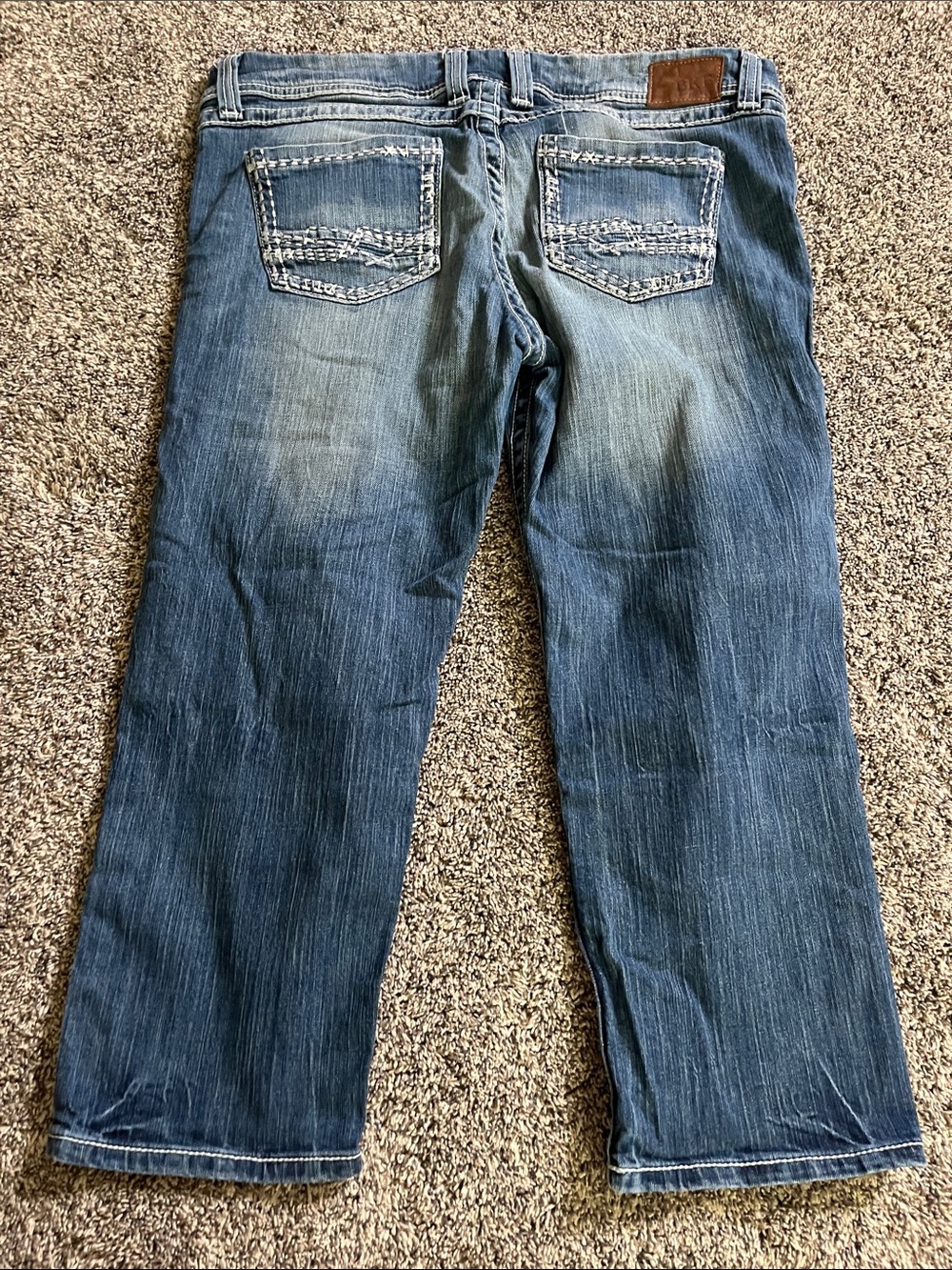 BKE Sabrina Cropped Straight Jeans Capri Denim - Picture 10 of 11